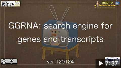 GGRNA: search engine for genes and transcripts